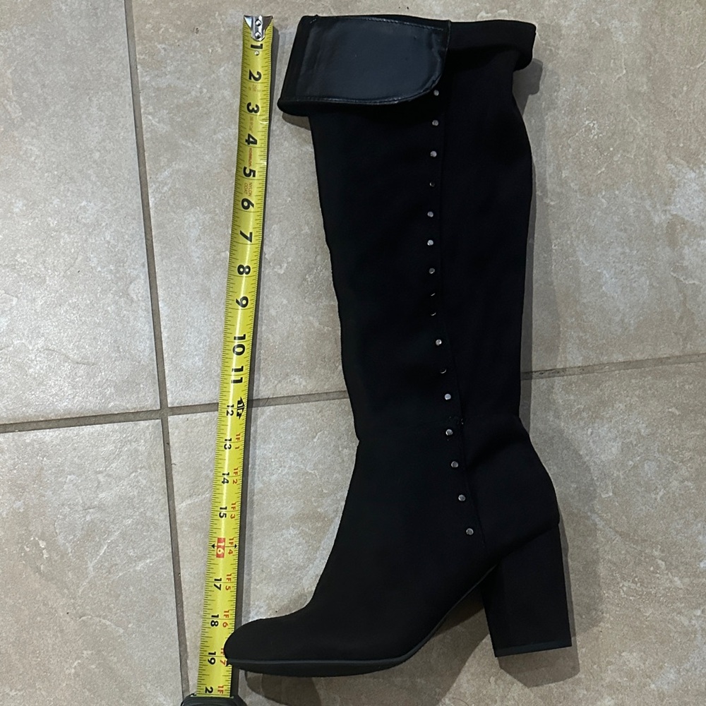 Solely Black by BKE Elegant Black Knee-High Women's Boots